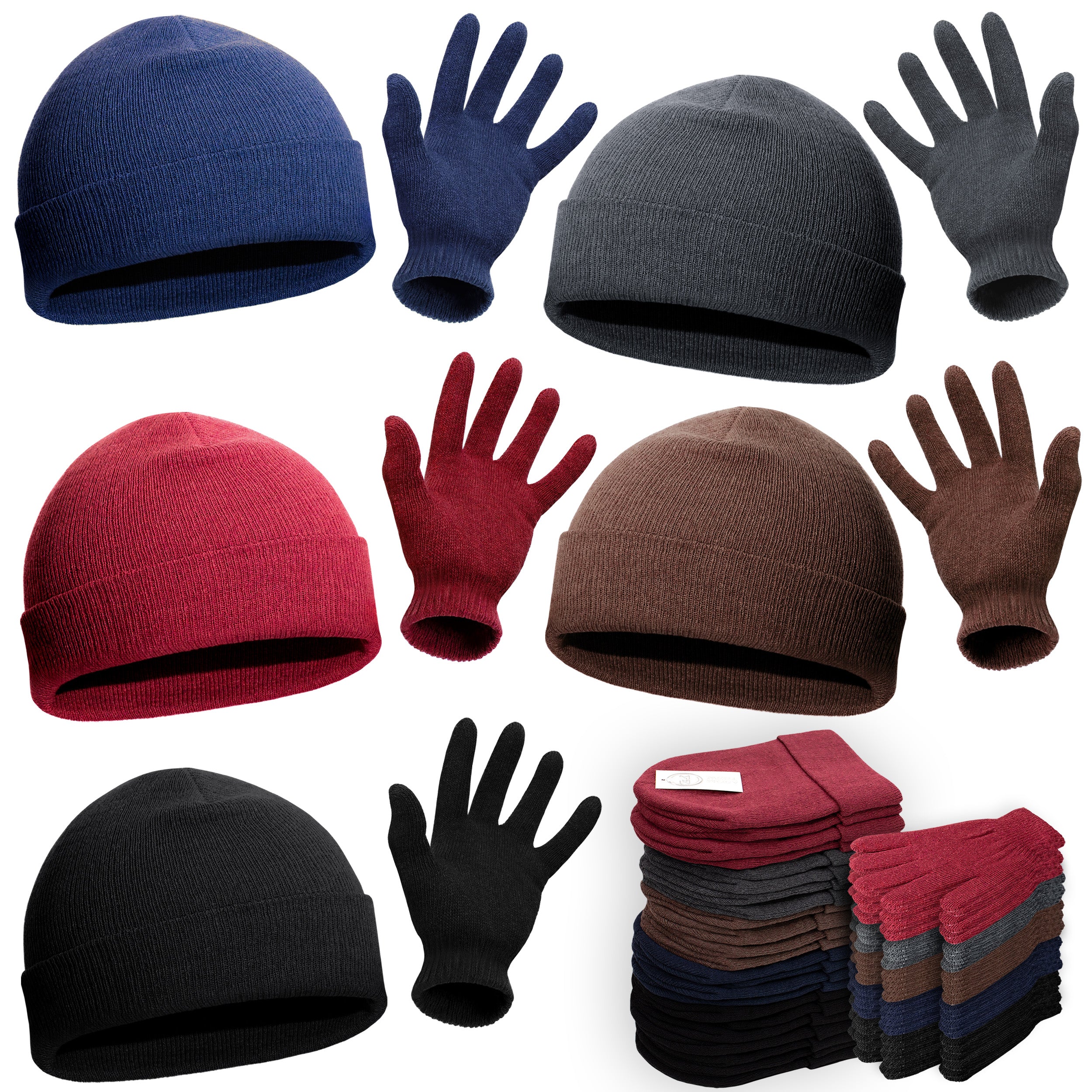Winter hat and gloves